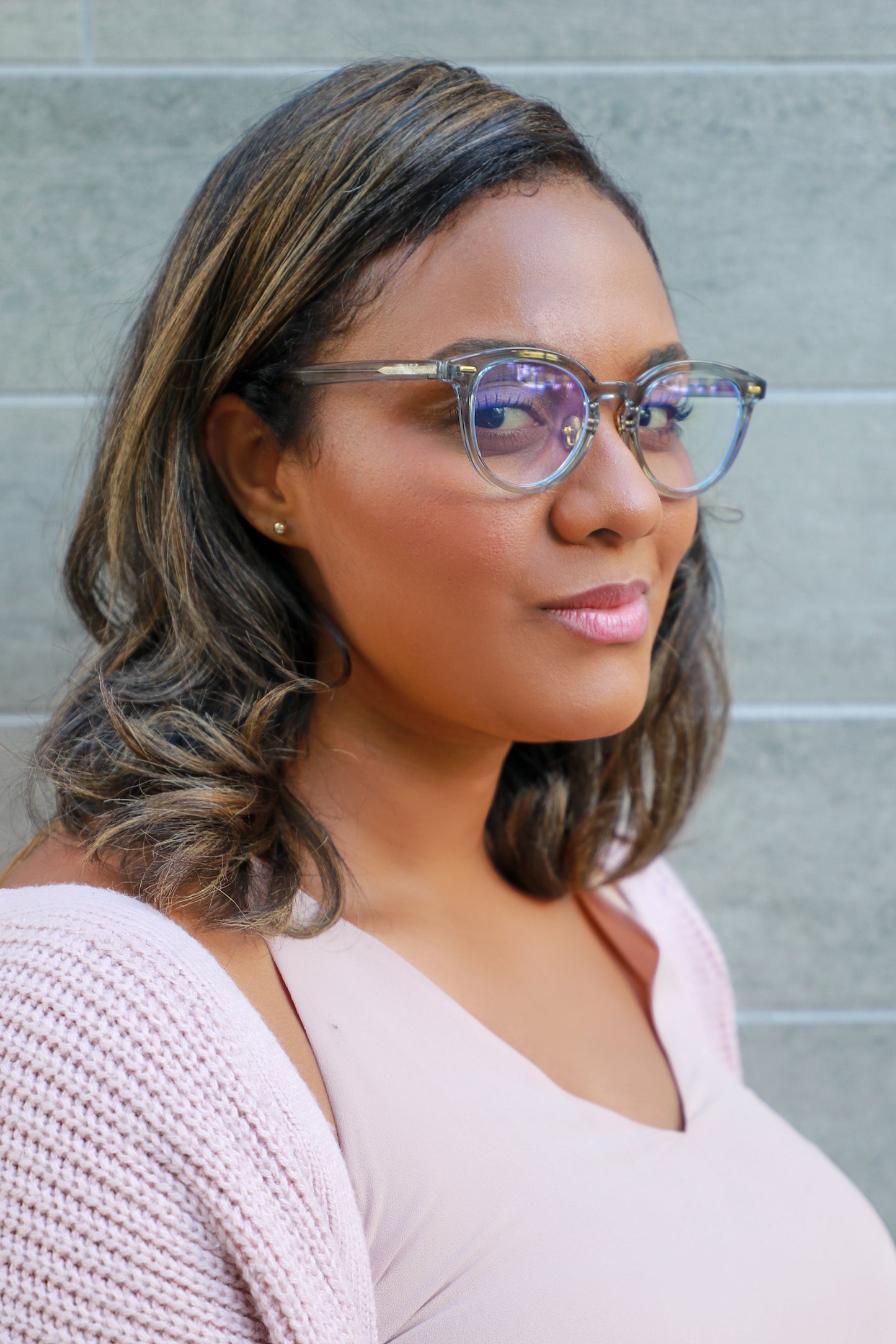 KATHERINE | Gray - Gleam Eyewear | Blue Blocking Glasses