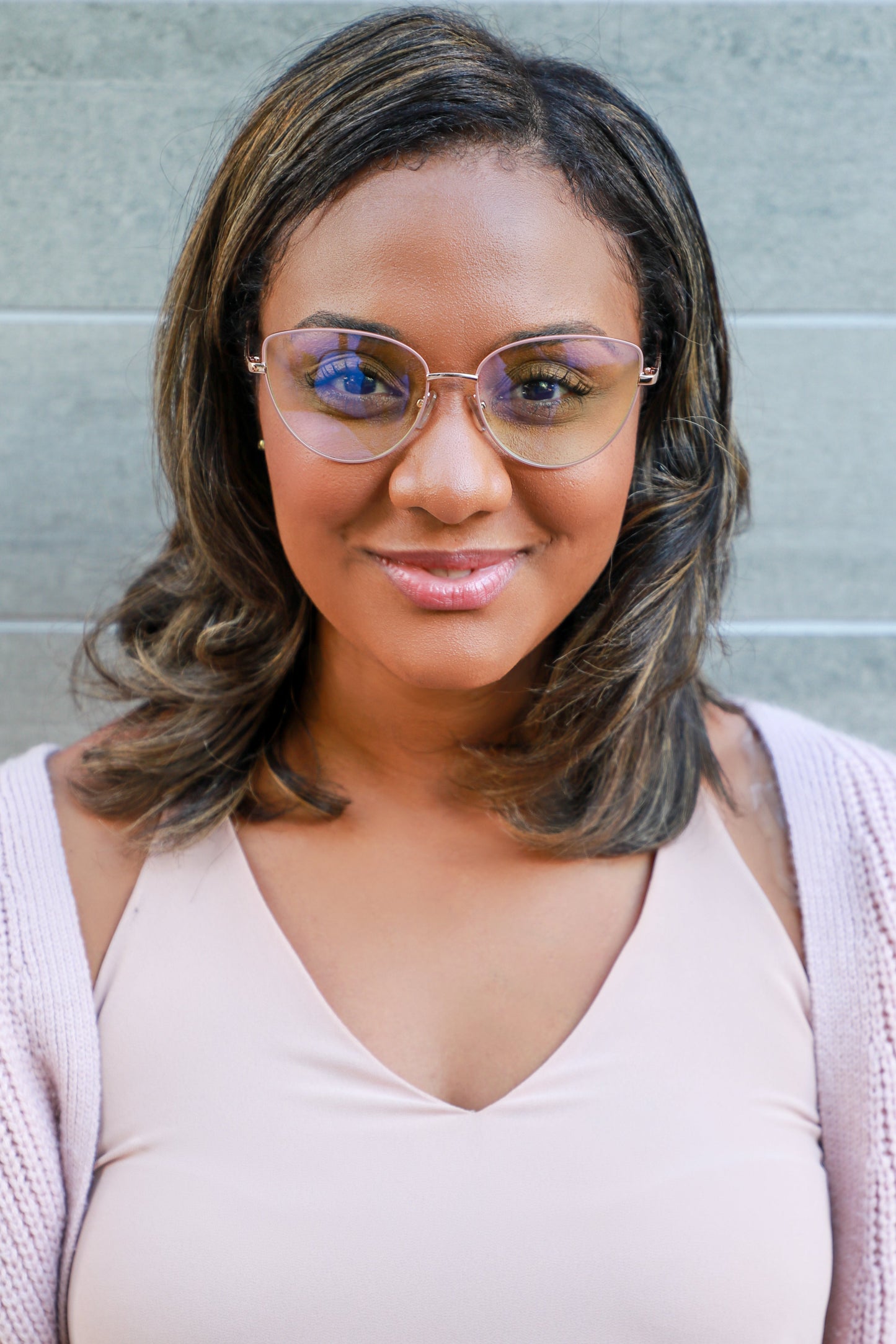 SHIRLEY | Pink - Gleam Eyewear | Blue Blocking Glasses