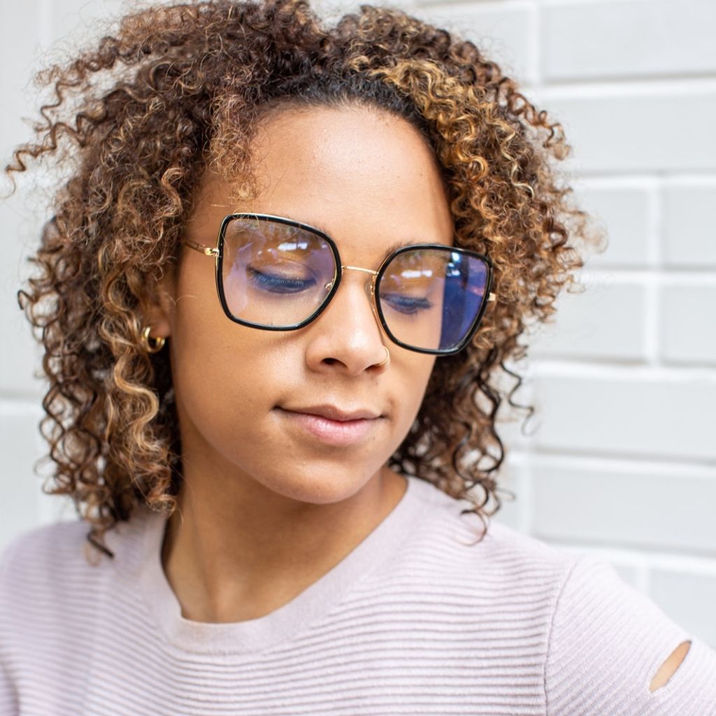 NELLIE I Black - Gleam Eyewear | Blue Light Blocking Glasses