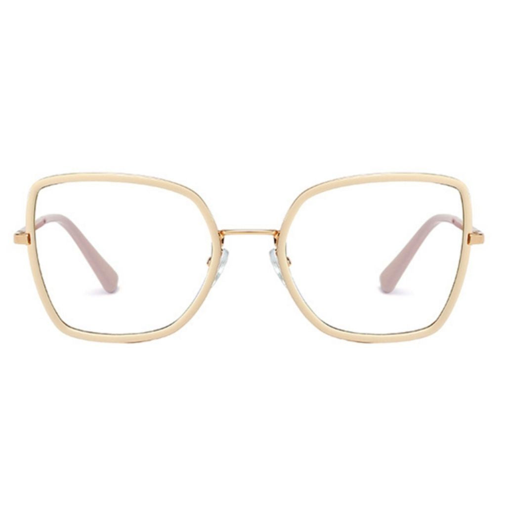 NELLIE I Khaki - Gleam Eyewear | Blue Light Blocking Glasses