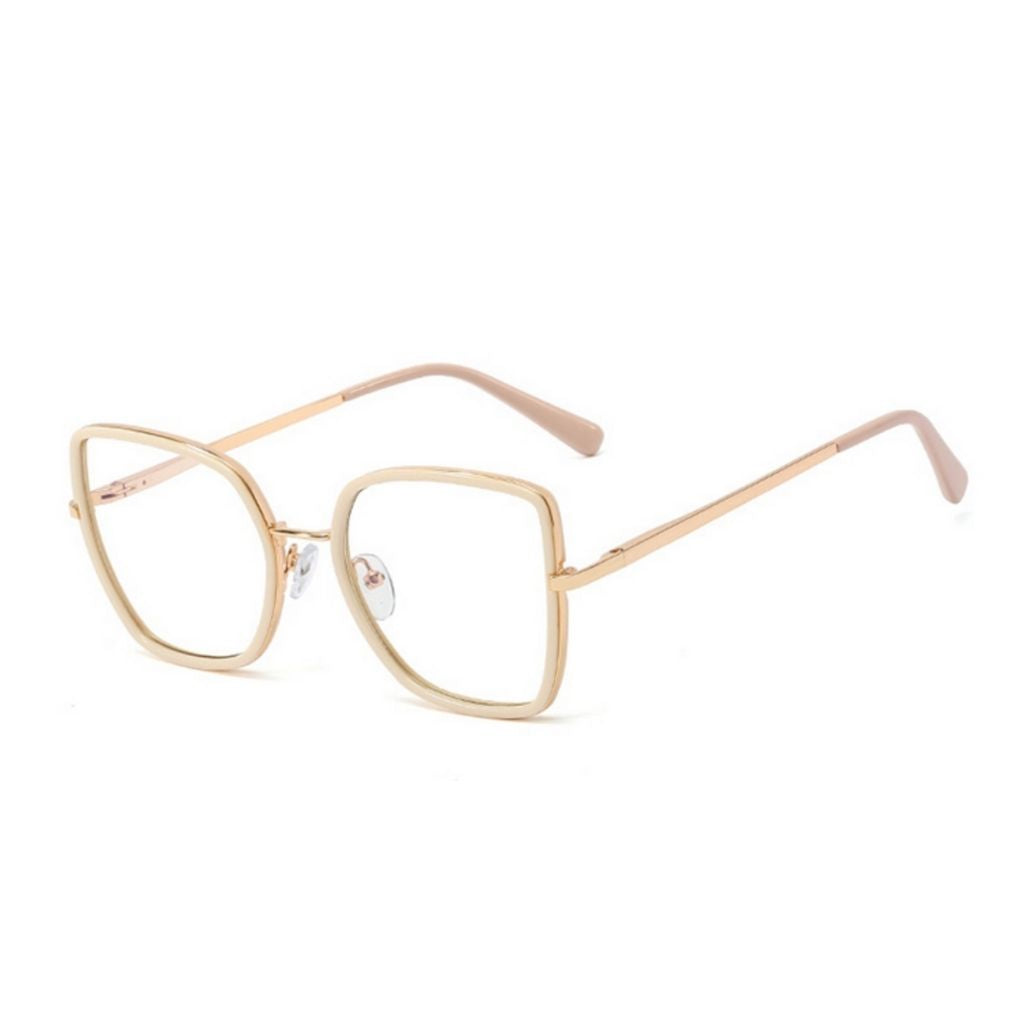 NELLIE I Khaki - Gleam Eyewear | Blue Light Blocking Glasses