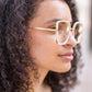 NELLIE I Khaki - Gleam Eyewear | Blue Light Blocking Glasses